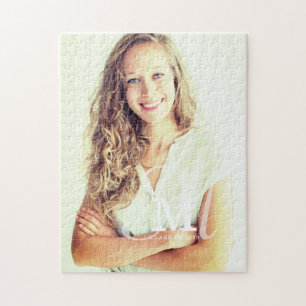 Custom Foto Abschluss der Monogram Class Year Puzzle