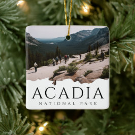 Custom Foto Acadia Nationalpark Souvenir Keramikornament