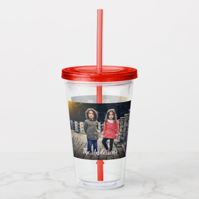 Custom Foto Acrylic Tumbler Acryltrinkbecher (Vorderseite)