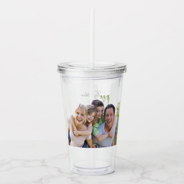 Custom Foto Acrylic Tumbler Acryltrinkbecher (Vorderseite)