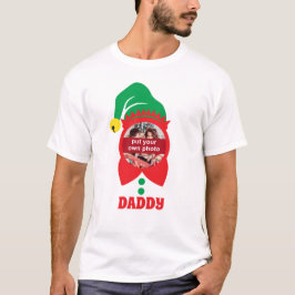 Custom Foto and Text Christmas Elf T - Shirt