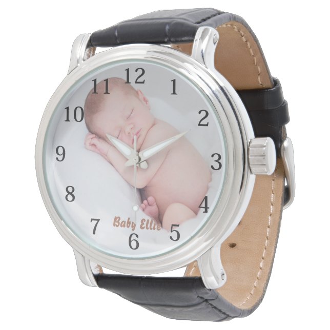 Custom Foto Baby Armbanduhr (Schrägansicht)