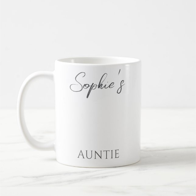 Custom Foto Baby Auntie Tasse (Links)