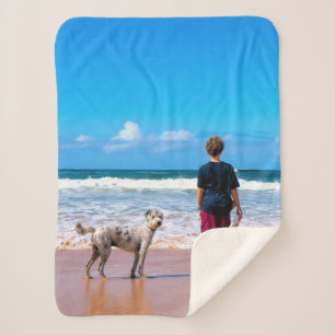 Custom Foto Baby Sherpa Blanken Ihr eigenes Design Sherpadecke