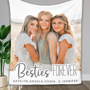 Custom Foto Best Friends Forever Fleece Blanket