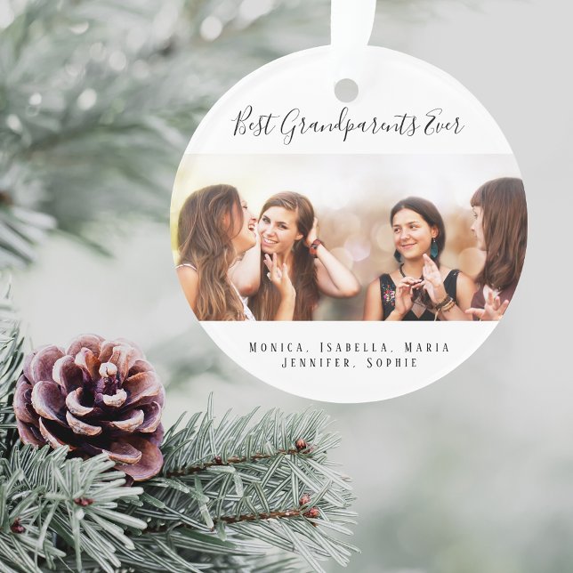Custom Foto Best Großeltern Ex Enkel Ornament (Von Creator hochgeladen)