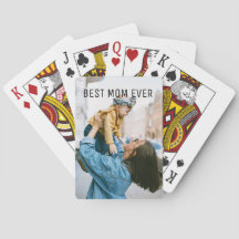 Custom Foto Best Mama Jeden Bicycle Playing Cards