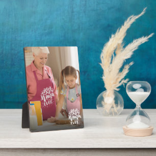 Custom Foto Best Nana Ever Grandma Geschenk Fotoplatte