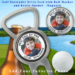 Custom Foto Best Vater Par Moderner Golf Pitchgabel<br><div class="desc">Bester Vater Par ... Zwei Ihrer Lieblingssachen, Golf und Ihr Kind ! Jetzt kannst du dein Kind mitnehmen, während du 18 Löcher spielst. Überraschen Sie den Vater und Golf Lover mit diesen super niedlichen Foto individuellen Golf-Ball-Markierungen und passenden Golf-Accessoires . Passen Sie diese Golfball-Marker mit dem beliebten Foto Ihres Kindes...</div>