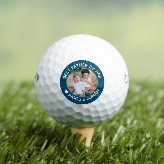 Custom Foto Best Vatertag Golfball (Insitu T-Shirt)