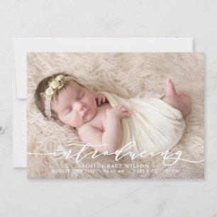 Custom Foto Birth Ankündigung