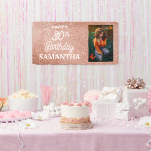 Custom Foto Birthday Banner