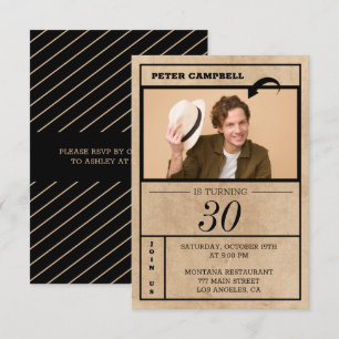 Custom Foto Birthday Einladung