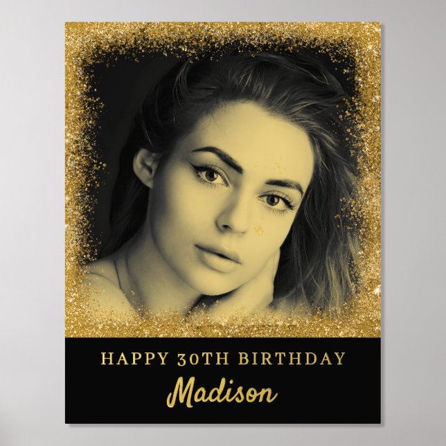 Custom Foto Birthday Foliendrucke (Vorderseite)