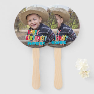 Custom Foto Birthday Hand Fans Fächer
