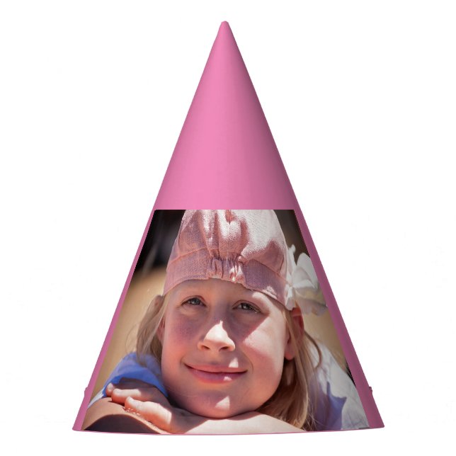 CUSTOM FOTO BIRTHDAY PARTY HAT HATTEN PARTYHÜTCHEN (Vorderseite)