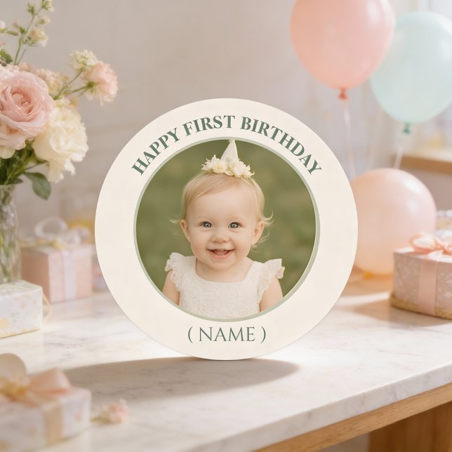 Custom Foto Birthday Sticker - Personalisiert Happ (Von Creator hochgeladen)