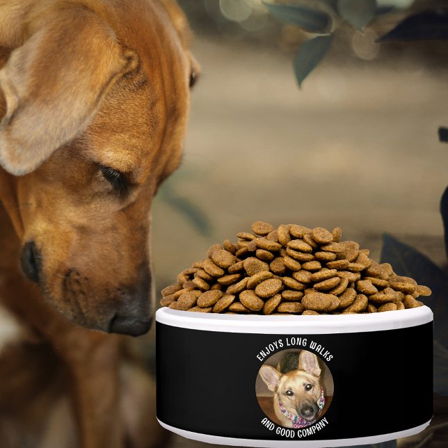Custom Foto Black Tan German Shepherder Quote Pet Napf (Custom Photo Black Tan German Shepherd Quote Pet Bowl)