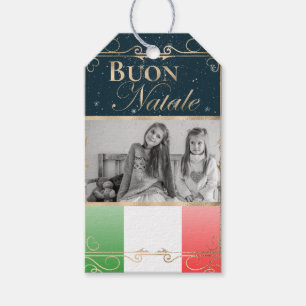 Custom Foto Buon Natale Italienische Fahne Weihnac Geschenkanhänger