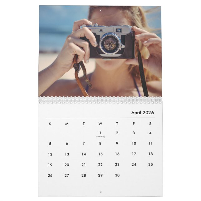 Custom Foto Calendar - Weihnachtsgeschenk Kalender (Apr 2026)