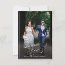 Custom Foto Calligraphy Elegant Classic Wedding T