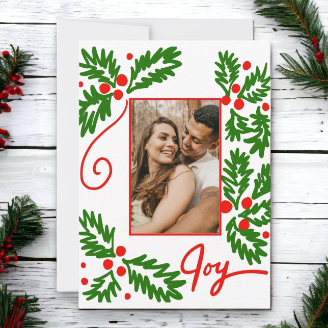 Custom Foto Card Frohe Weihnachtsfreude (Send some personalized Holiday Greetings this year!)