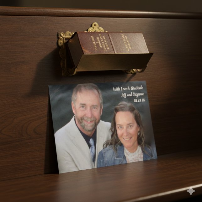 Custom Foto Christlich Hochzeit Danke Postcard Postkarte (Von Creator hochgeladen)