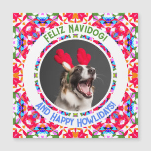 Custom Foto Christmas Dog Mum Vater Magnet