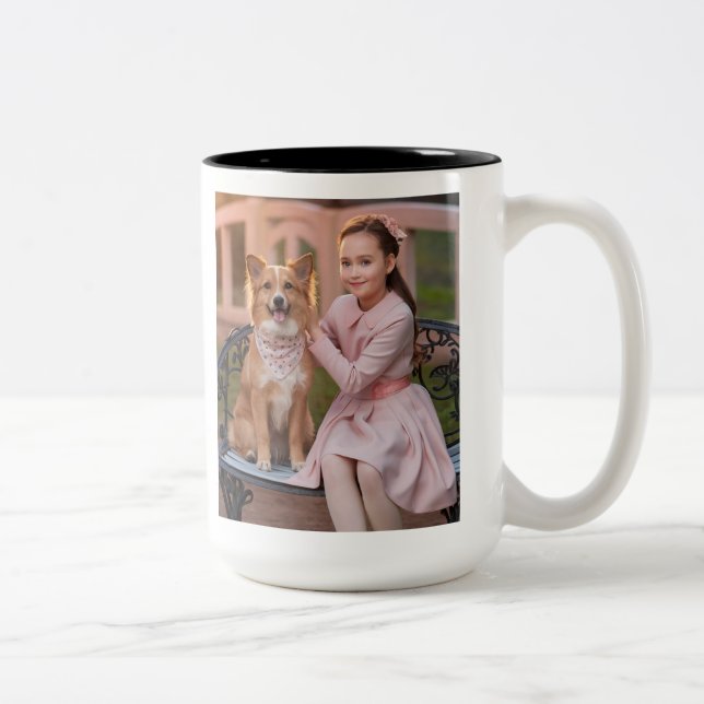 Custom Foto Coffee Tasse - Geschenk für Freunde, F (Rechts)