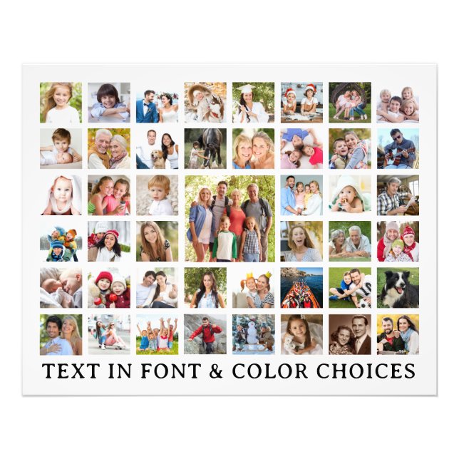 Custom Foto Collage 45 Fotos Personalisiert (Vorne)