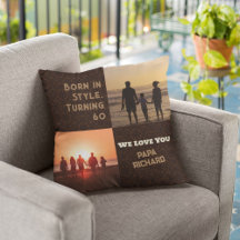 Custom Foto Collage 60. Geburtstag Geschenke für M