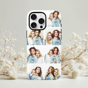 Custom Foto Collage 7 Square Fotos Weiß Case-Mate iPhone 14 Hülle