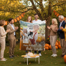 Custom Foto Collage Baby Geburtsname