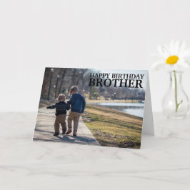 Custom Foto Collage Bruder jedes Alter Geburtstag Karte