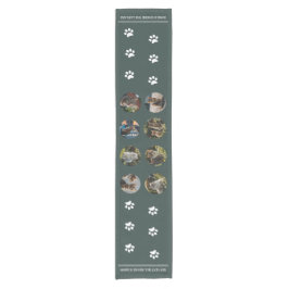 Custom Foto Collage Cats grün Kurzer Tischläufer