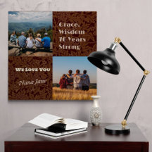 Custom Foto Collage Geschenke für 70 Jahre alte Fr