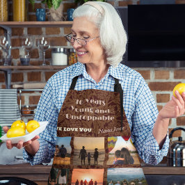 Custom Foto Collage Geschenke für 70 Jahre alte Fr Schürze