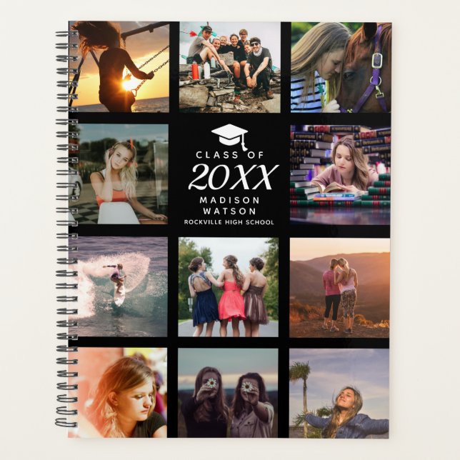 Custom Foto Collage Instagram Modernes Trendsetter Planer (Vorderseite)