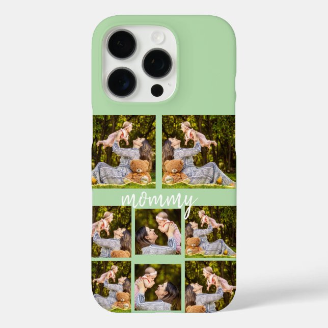 Custom Foto Collage iPhone Case - Personalisiert (Rückseite)