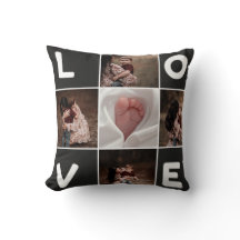 Custom Foto Collage LIEBE Pillow - Personalisiert