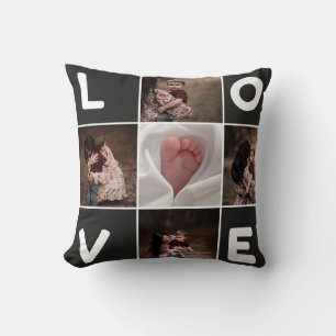 Custom Foto Collage LIEBE Pillow - Personalisiert Kissen