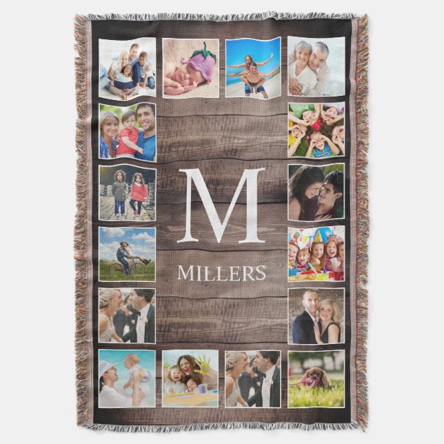 Custom Foto Collage Rustic Bauernfamilie Decke (Vorderseite Vertikal)