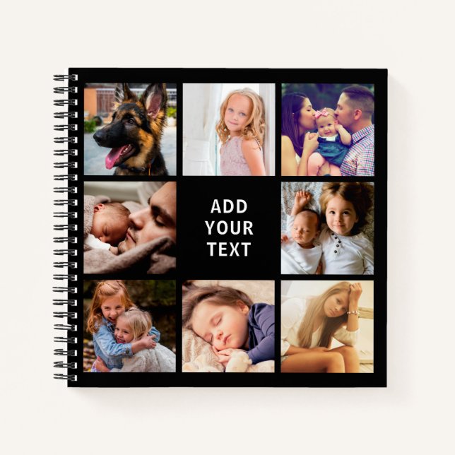 Custom Foto Collage Scrapbook Notizbuch (Vorderseite)