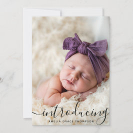 Custom Foto Collage Script Overlay Baby Birn An Ankündigung