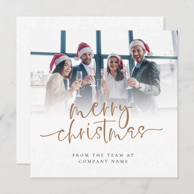 Custom Foto Company Script Frohe Weihnachten (Vorne/Hinten)