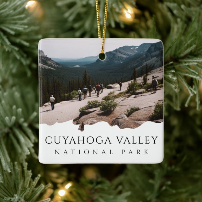 Custom Foto Cuyahoga Valley Nationalpark Keramikornament (Baum)