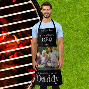 Custom Foto daddy Quote Skript Väter Tagesgeschenk Schürze