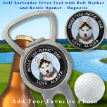Custom Foto Dog Bester Vater je Pet Moderner Golf Pitchgabel<br><div class="desc">Die meisten T-Shirt-riffic Vater ... Zwei Ihrer Lieblingssachen, Golf und Ihr Hund ! Jetzt kannst du deinen besten Freund mitnehmen, während du 18 Löcher spielst. Überraschen Sie den Hund Vater und Golf Lover mit diesen super niedlichen Hund Foto Custom Golf Ball Marker und passendem Golflehrer Zubehör . Nun kann er...</div>