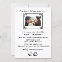 Custom Foto Dog Theme Wedding
