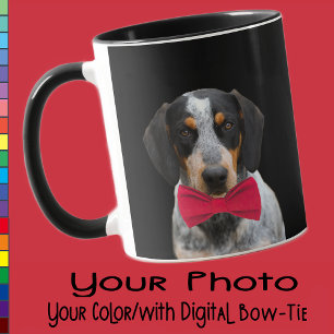 Custom Foto Doppy Welpe Personalisiert Weihnachten Tasse